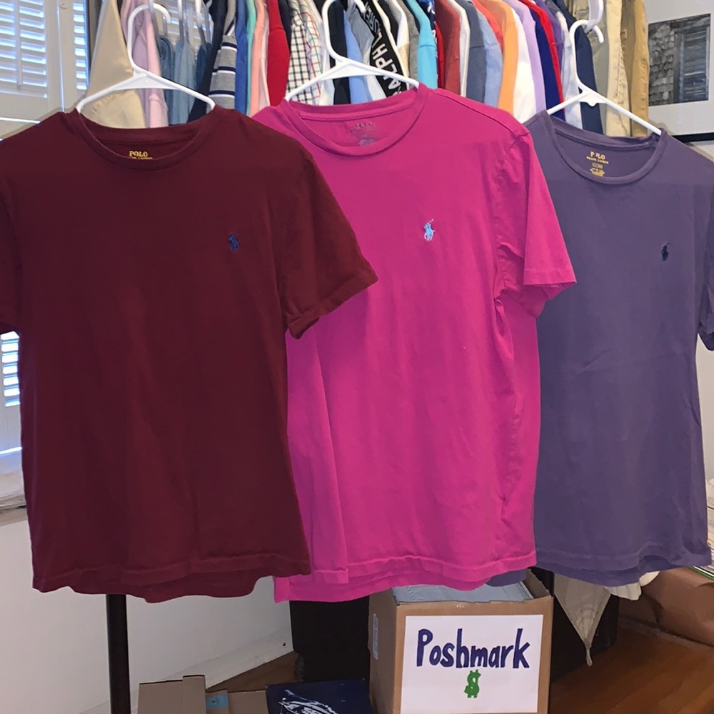 PAIR OF THREE Mens Ralph Lauren Polo Tees